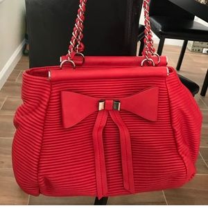 BEBE red shoulder bag NWOT
